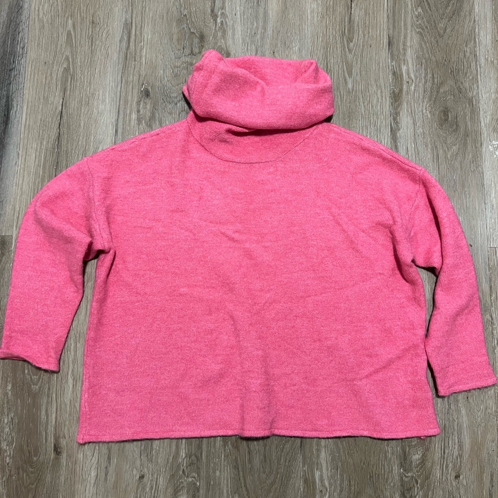 Soft Spring Pink lightweight oversized sweater
